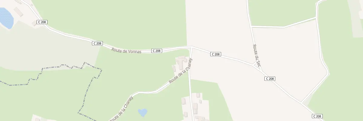 Plan du 58 Rte de la Chanay à Chaveyriat