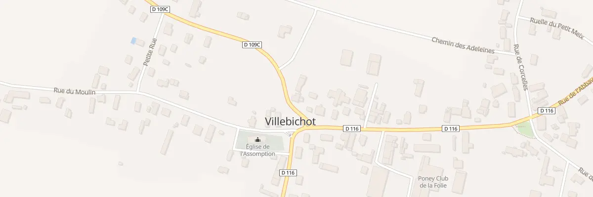 Plan du 1 Rue Saint Bernard à Villebichot