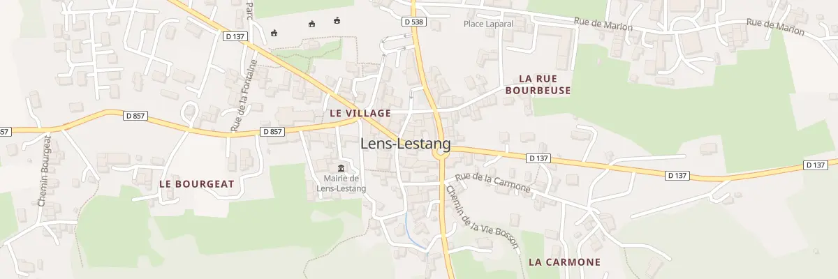 Plan du 30 Rte de Manthes à Lens-Lestang