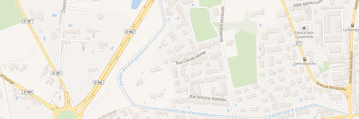 Plan du 130 Rue Claude Monet à Carpentras