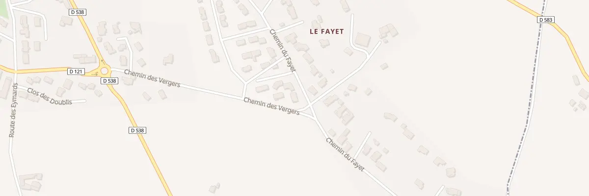 Plan du 380 Che du Fayet à Margès