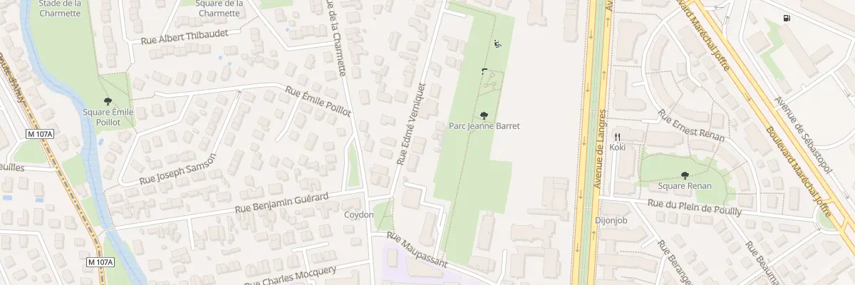 Plan du 10 Rue Edme Verniquet à Dijon