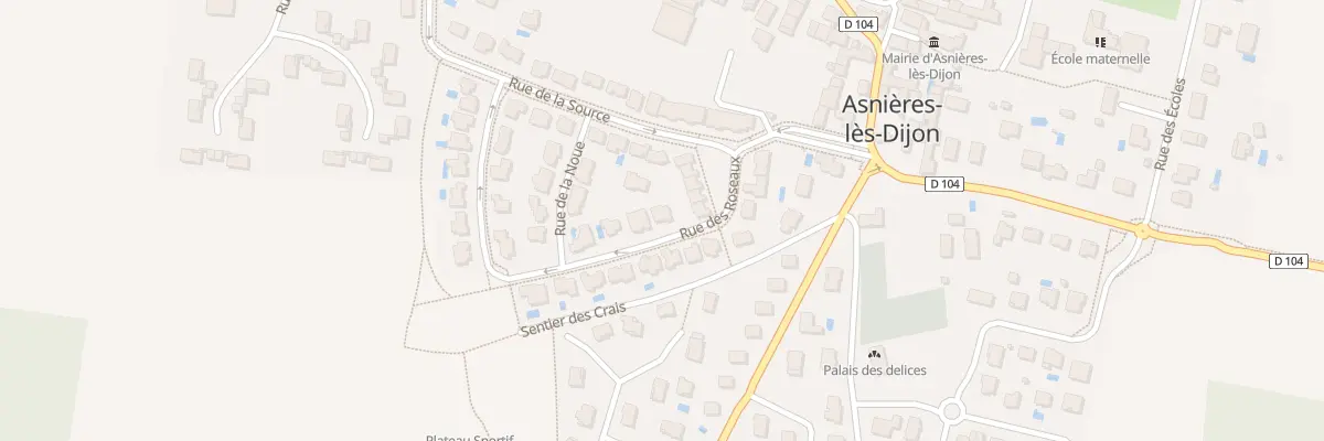 Plan du 10 Rue des Roseaux à Asnières-lès-Dijon