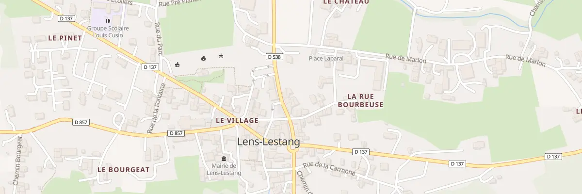 Plan du 74 Rte de la Plaine à Lens-Lestang