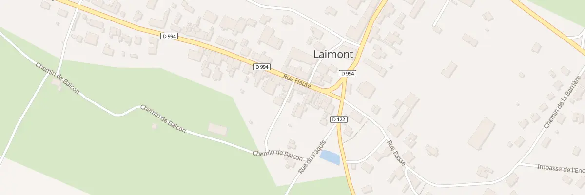 Plan du 14 Rue Haute à Laimont