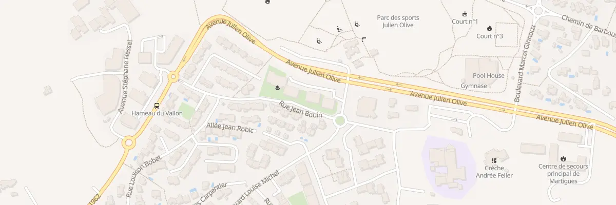 Plan du 31 Av Louise Michel à Martigues