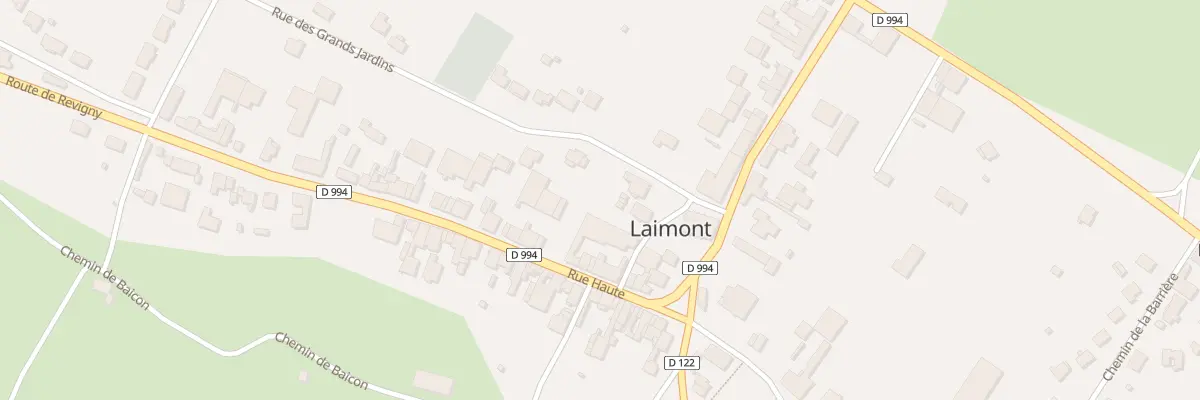 Plan du 11 Rue Haute à Laimont