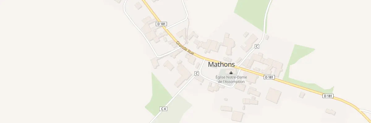 Plan du 7 Rue Grande Rue à Mathons