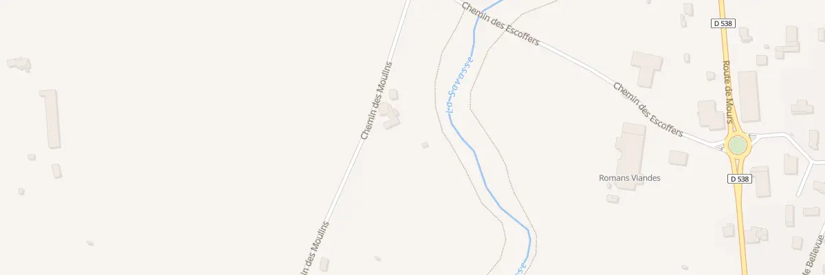 Plan du 835 Che des Moulins à Peyrins