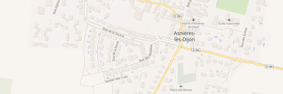 Plan du 2 Rue des Roseaux à Asnières-lès-Dijon