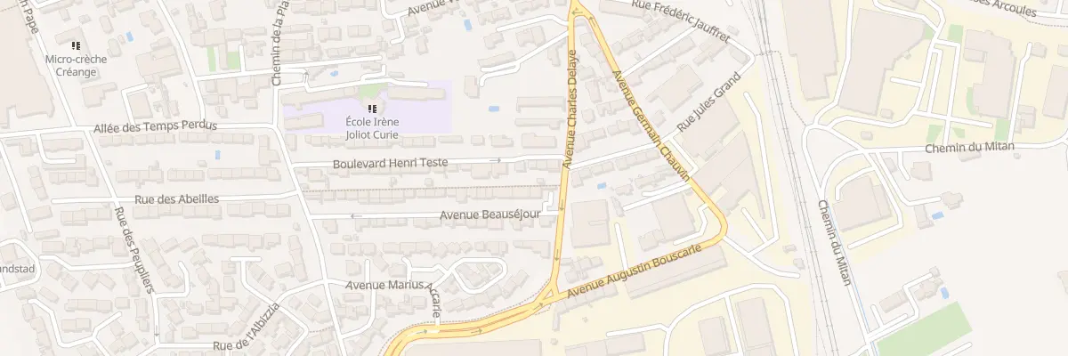 Plan du 27 Bd Henri Teste à Cavaillon