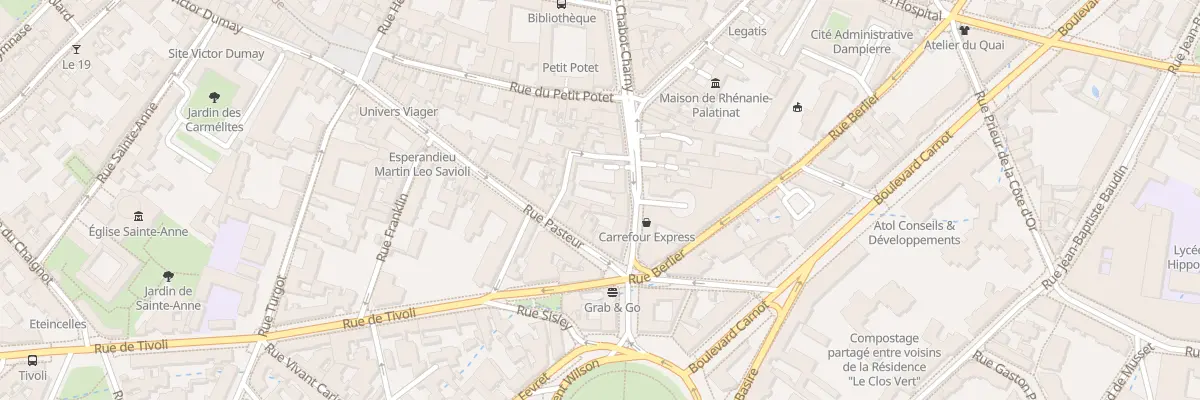 Plan du 64 Rue Chabot Charny à Dijon