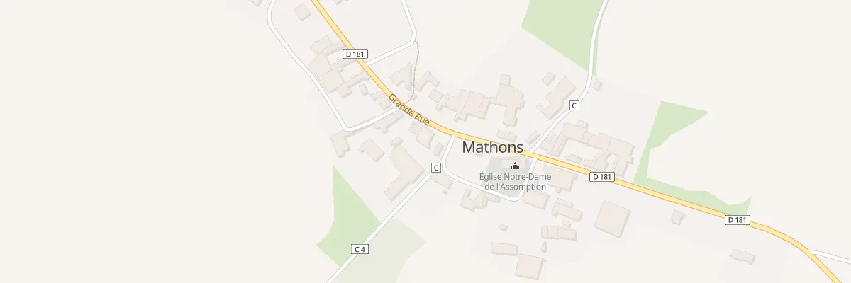 Plan du 5 Rue Grande Rue à Mathons