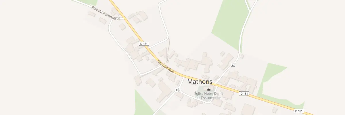 Plan du 14 Rue Grande Rue à Mathons