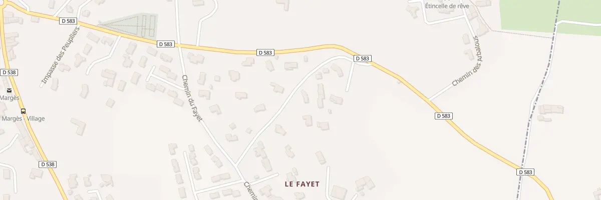 Plan du 5228 Le Fayet à Margès