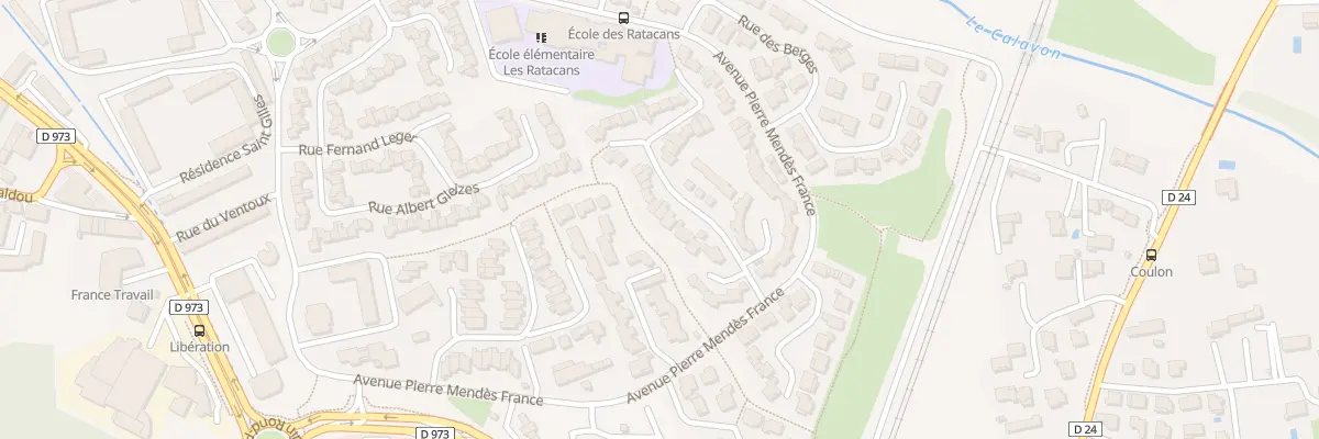 Plan du 104 Rue Chantegrive à Cavaillon
