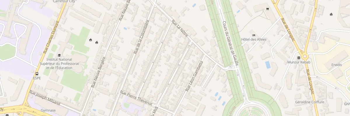 Plan du 10 Rue du Midi à Dijon