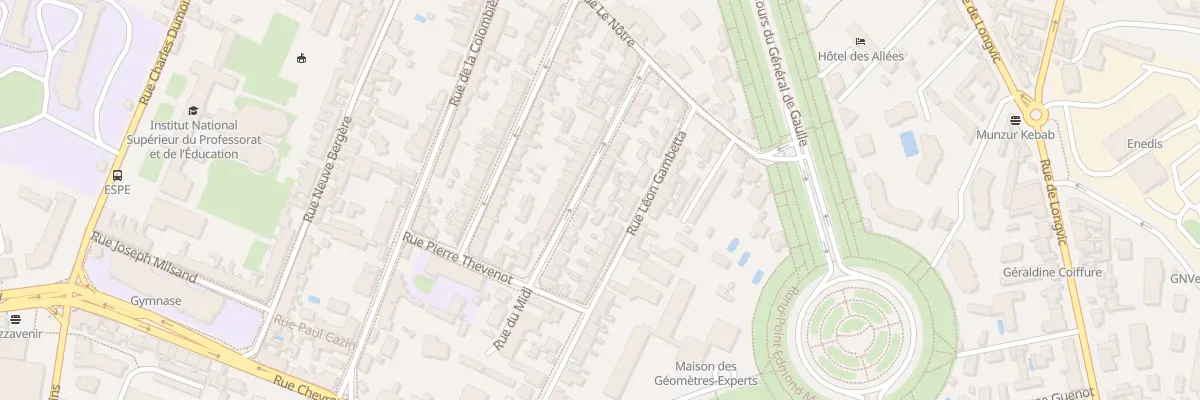 Plan du 21 Rue du Midi à Dijon