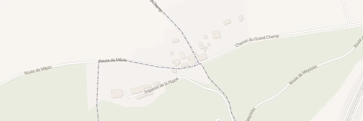 Plan du 1269 Rte de Mepin à Eyzin-Pinet
