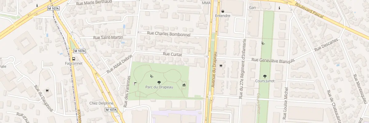 Plan du 7 Rue Curtat à Dijon