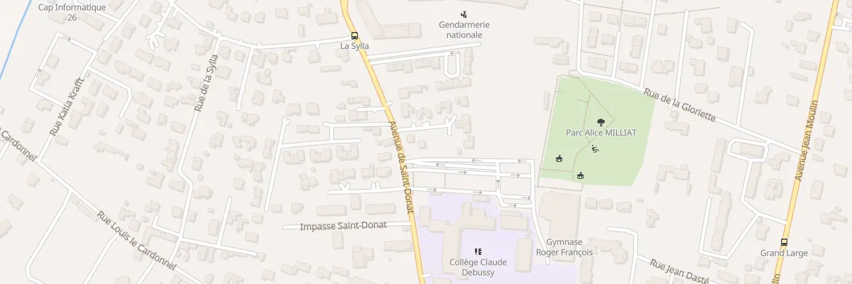 Plan du 28 Av de Saint-Donat à Romans-sur-Isère