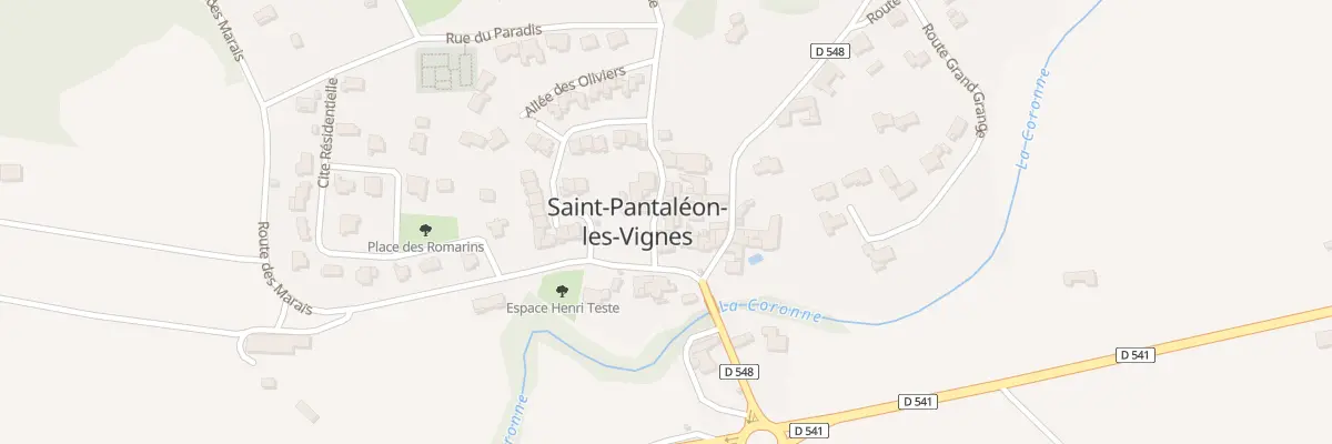 Plan du 2 Rue de la Forge à Saint-Pantaléon-les-Vignes
