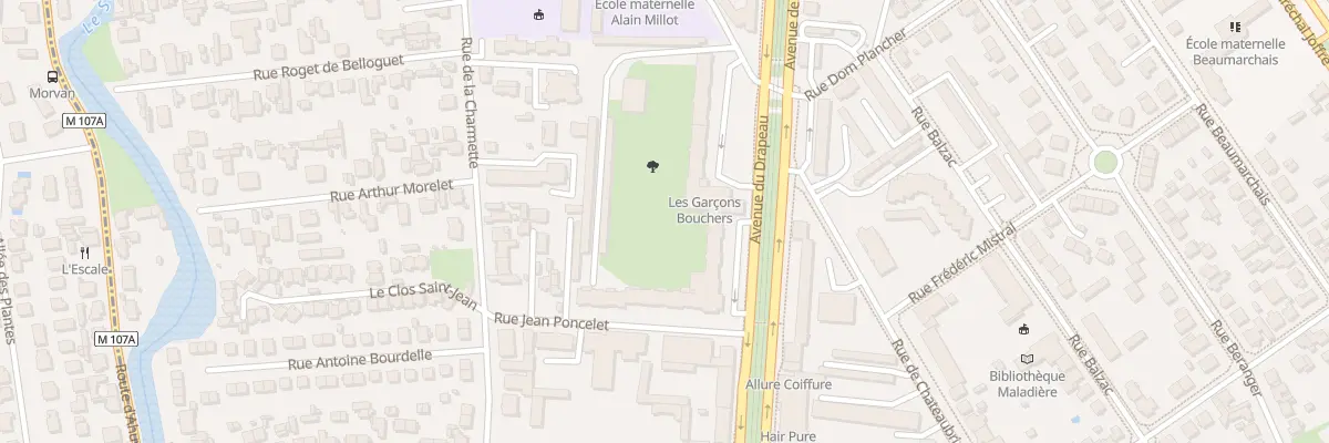 Plan du 10 Rue Jean Poncelet à Dijon