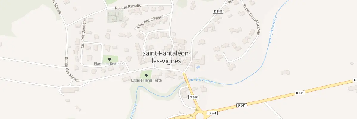 Plan du 6 Pl de la Fontaine à Saint-Pantaléon-les-Vignes