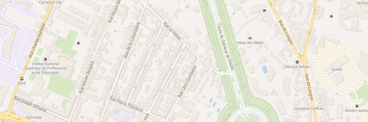 Plan du 5 Rue du Midi à Dijon
