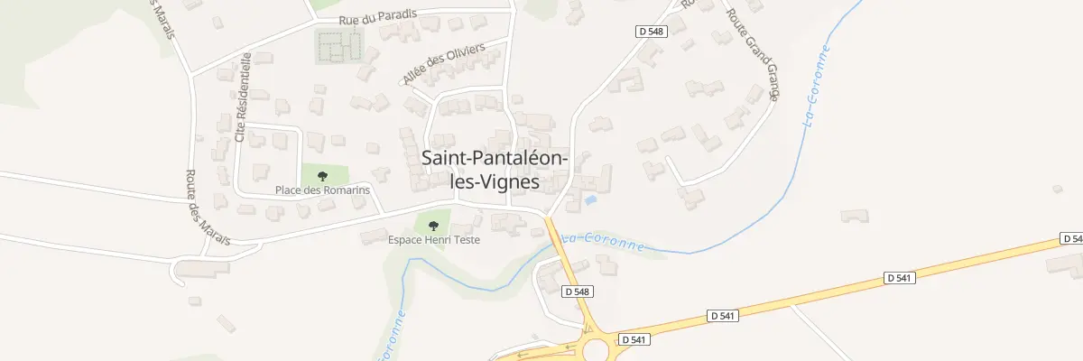 Plan du 4 Pl de la Fontaine à Saint-Pantaléon-les-Vignes