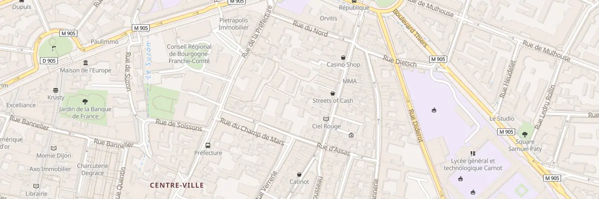 Plan du 56B Rue Jean-Jacques Rousseau à Dijon