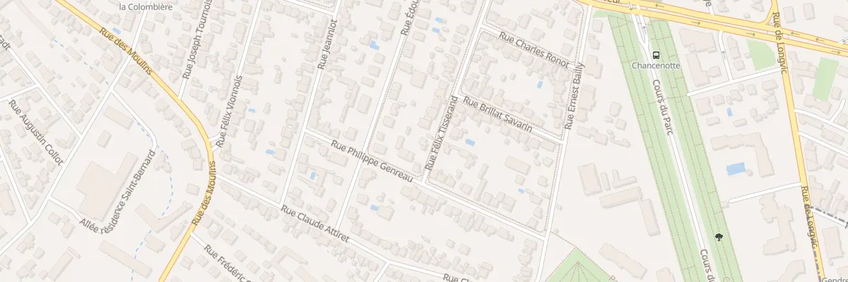 Plan du 36 Rue Felix Tisserand à Dijon