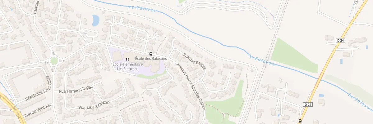 Plan du 70 Rue des Berges à Cavaillon