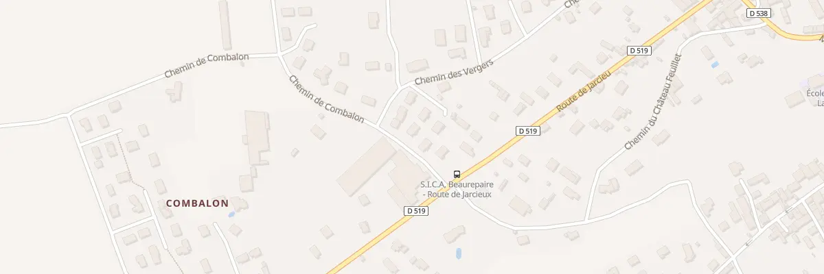 Plan du 5430 Che de Combalon à Beaurepaire