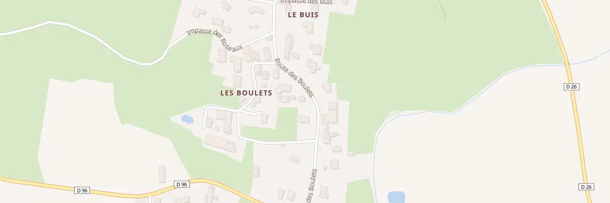 Plan du 201 Rte des Boulets à Chaveyriat