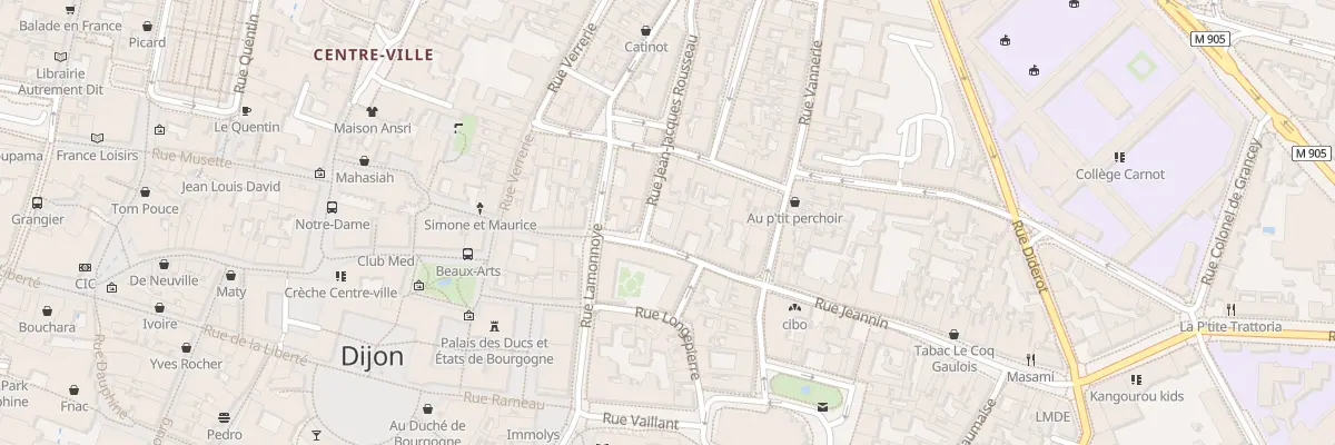 Plan du 109 Rue Jean-Jacques Rousseau à Dijon
