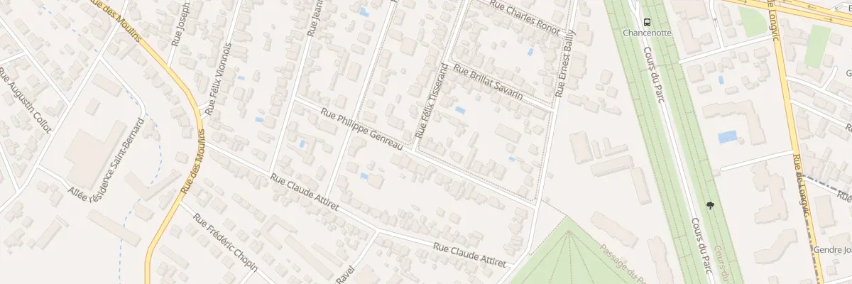 Plan du 23 Rue Philippe Genreau à Dijon