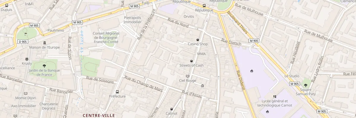 Plan du 46B Rue Jean-Jacques Rousseau à Dijon
