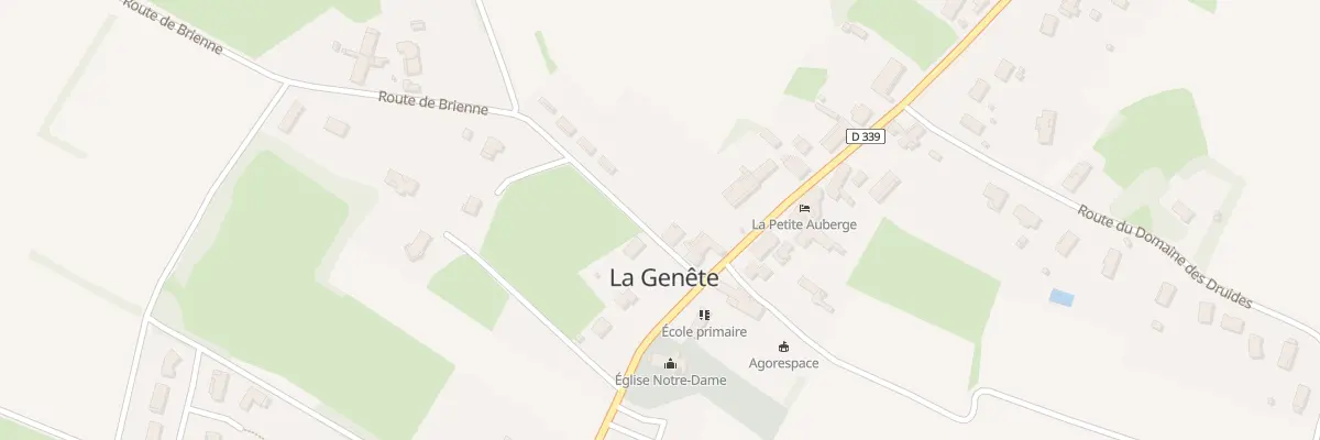 Plan du 386 Rte de Brienne à La Genête