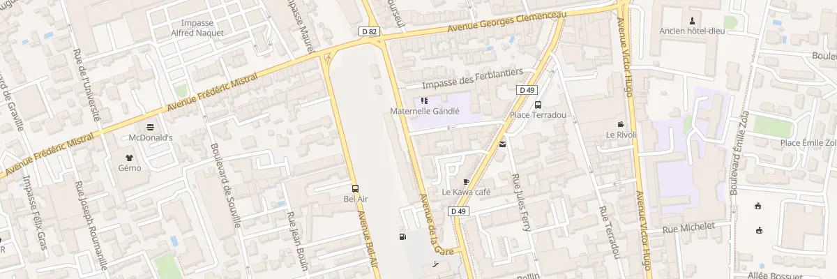 Plan du 129 Bd de la Gare à Carpentras
