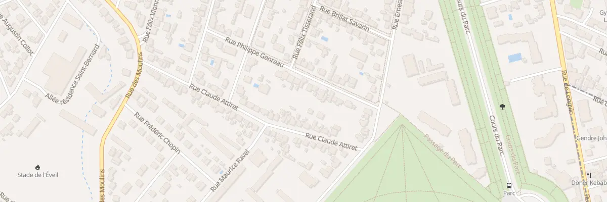 Plan du 26 Rue Philippe Genreau à Dijon