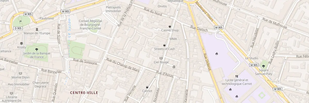 Plan du 58 Rue Jean-Jacques Rousseau à Dijon