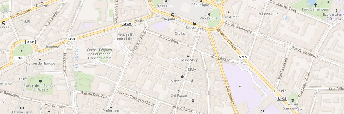 Plan du 24 Rue Jean-Jacques Rousseau à Dijon