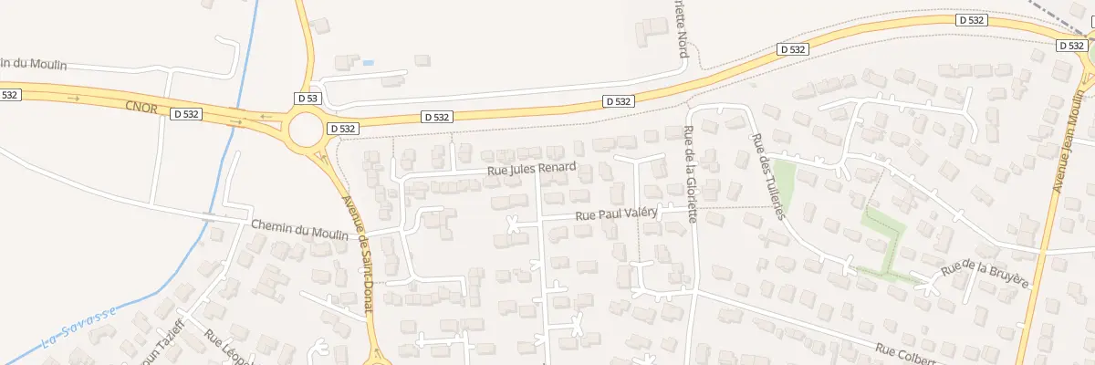 Plan du 20 Rue Jules Renard à Romans-sur-Isère