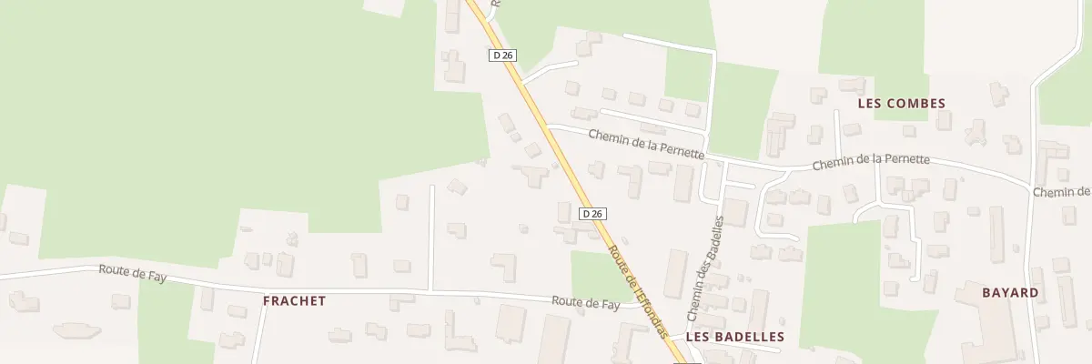 Plan du 435 Rte de l’Effondras à Mézériat