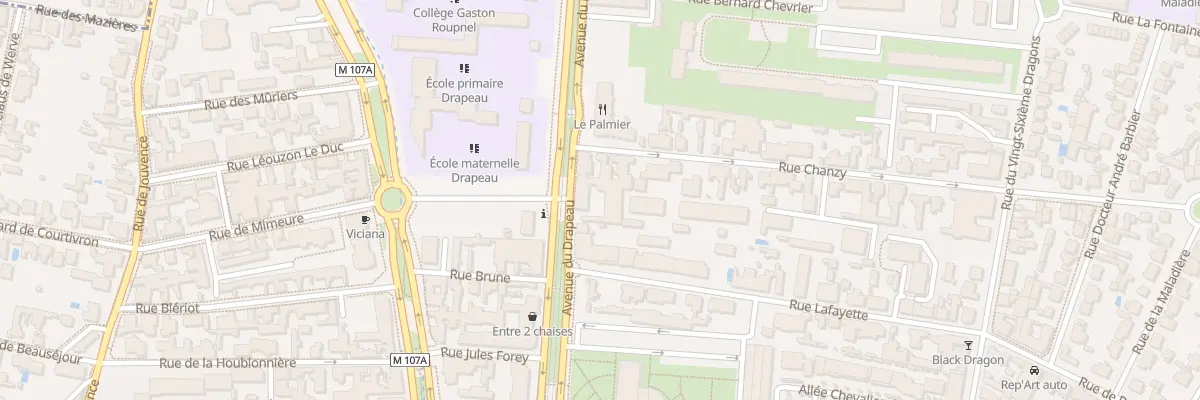Plan du 52 Av du Drapeau à Dijon