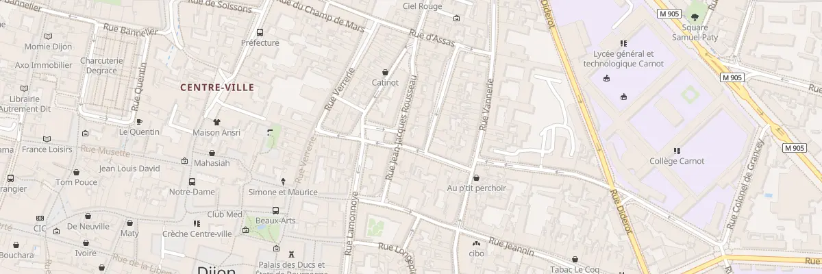Plan du 103 Rue Jean-Jacques Rousseau à Dijon