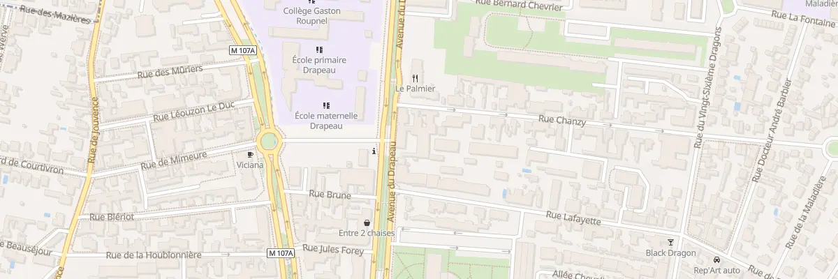 Plan du 50B Av du Drapeau à Dijon