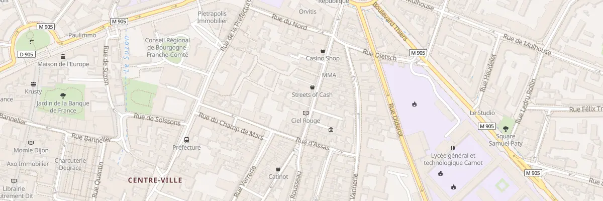Plan du 56 Rue Jean-Jacques Rousseau à Dijon