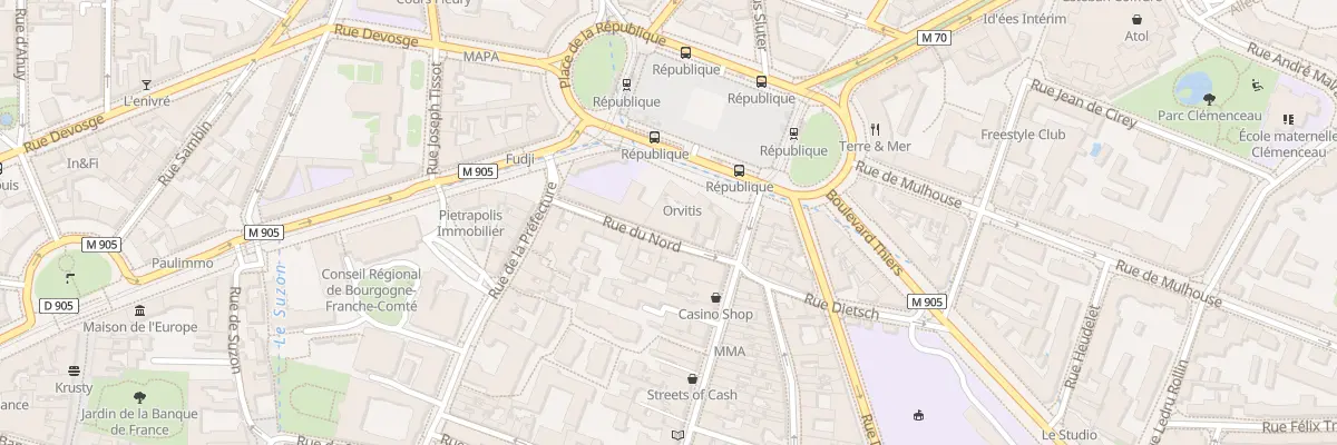 Plan du 8 Rue du Nord à Dijon
